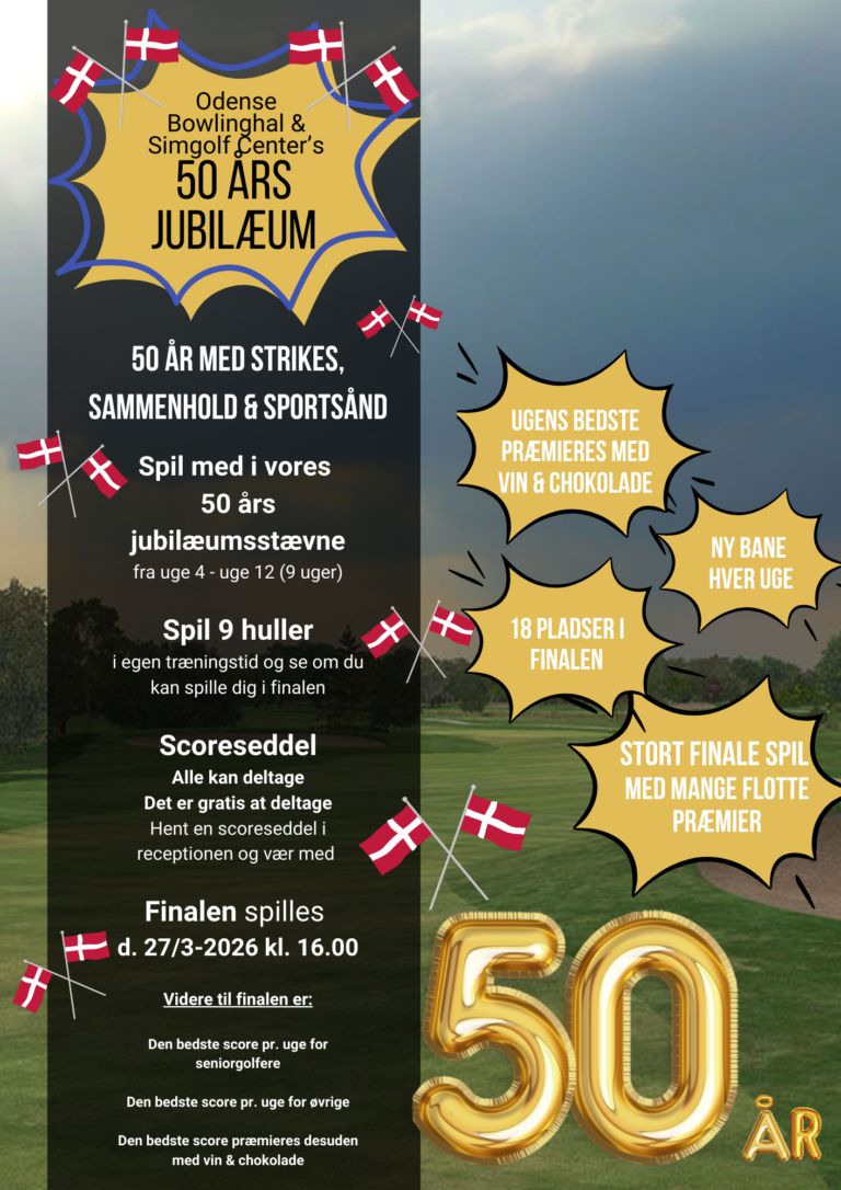 50 års jubilæum forside GOLF